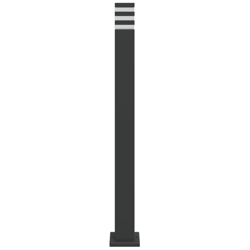 vidaXL Outdoor Floor Lamp Black 110 cm Aluminium 4