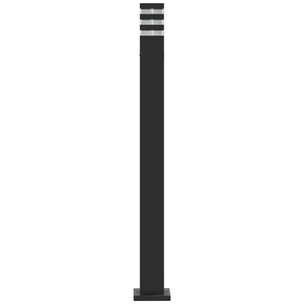 vidaXL Outdoor Floor Lamp Black 110 cm Aluminium 6