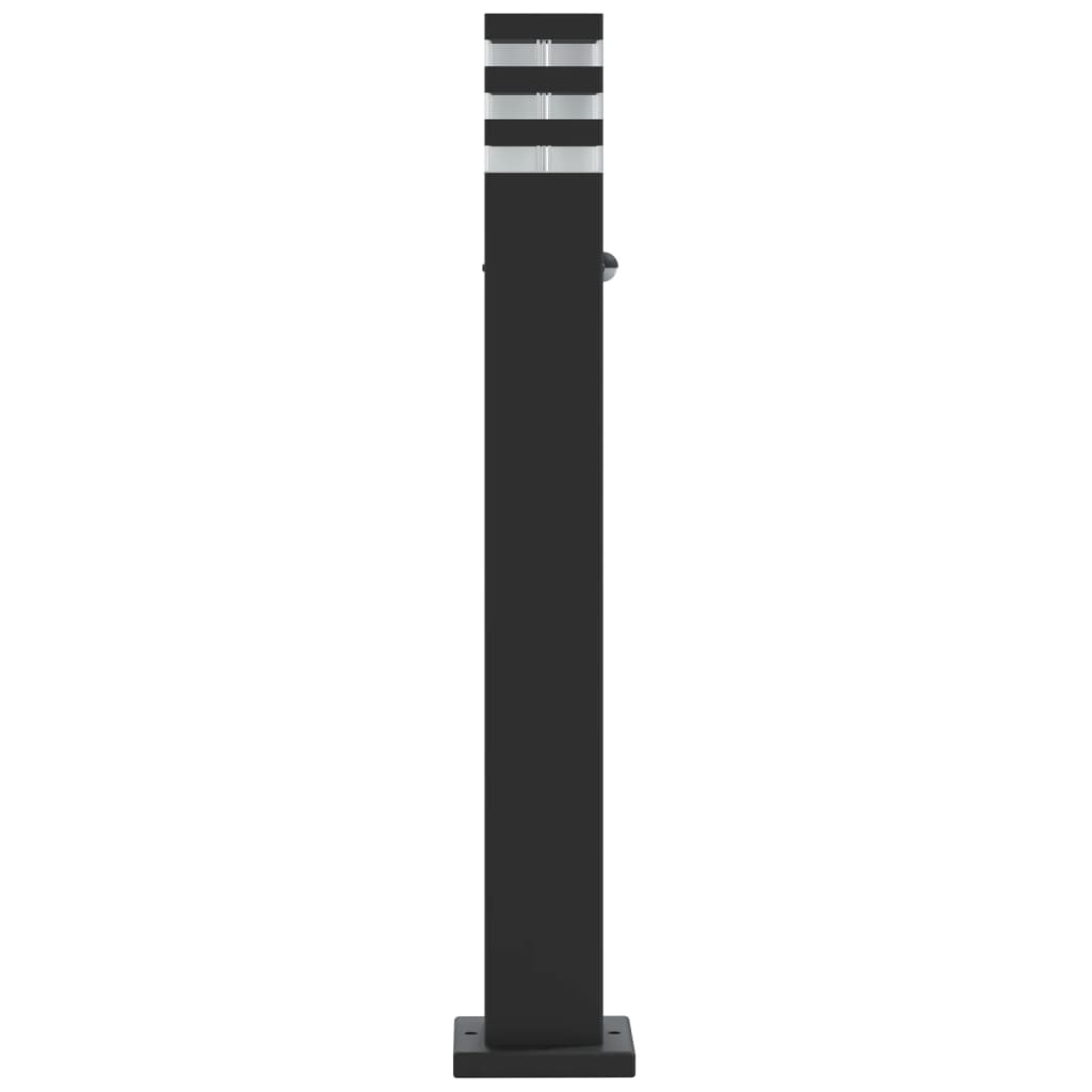 vidaXL Outdoor Floor Lamp with Sensor Black 80 cm Aluminium 6