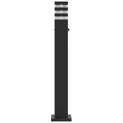 vidaXL Outdoor Floor Lamp with Sensor Black 80 cm Aluminium 6