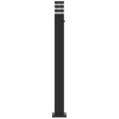 vidaXL Outdoor Floor Lamp with Sensor Black 110 cm Aluminium 5
