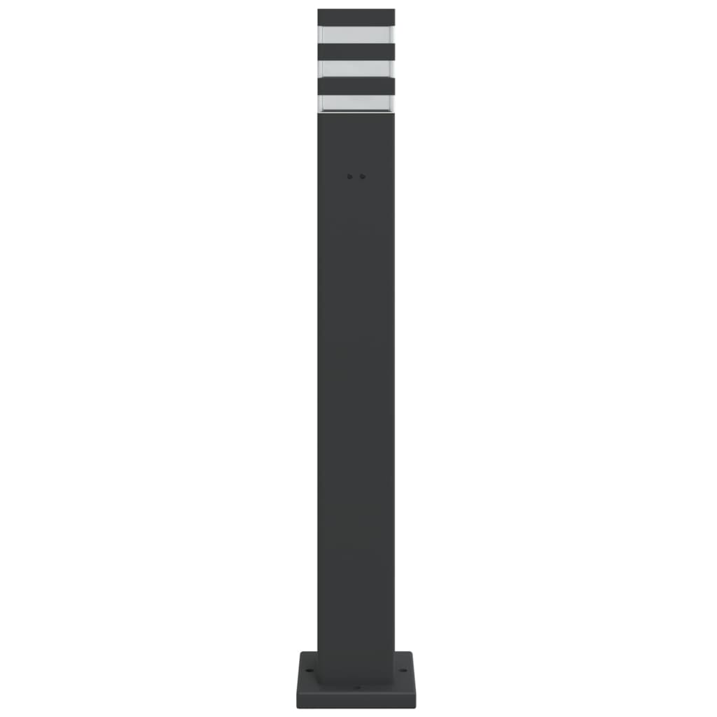 vidaXL Outdoor Floor Lamp with Outlet Black 80 cm Aluminium 4