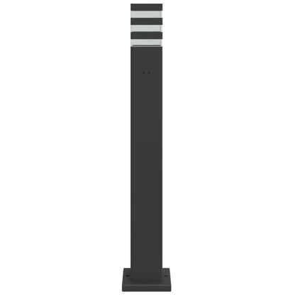 vidaXL Outdoor Floor Lamp with Outlet Black 80 cm Aluminium 4