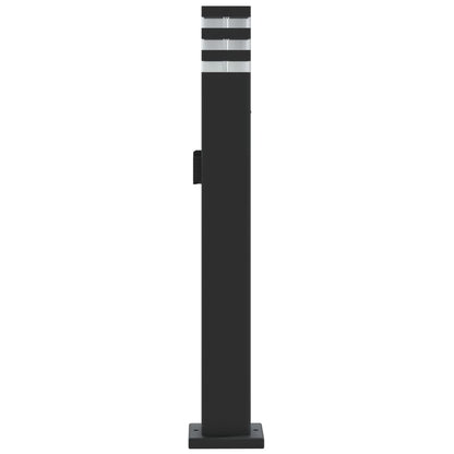 vidaXL Outdoor Floor Lamp with Outlet Black 80 cm Aluminium 5