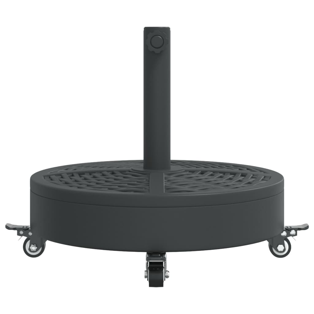 vidaXL Parasol Base with Wheels for Ø38 / 48 mm Poles 27 kg Round 4