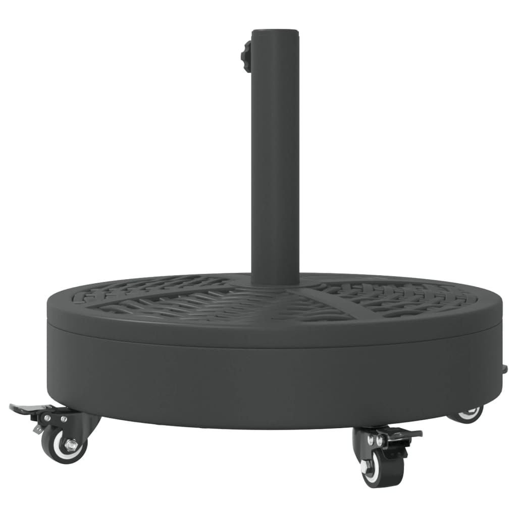 vidaXL Parasol Base with Wheels for Ø38 / 48 mm Poles 27 kg Round 6