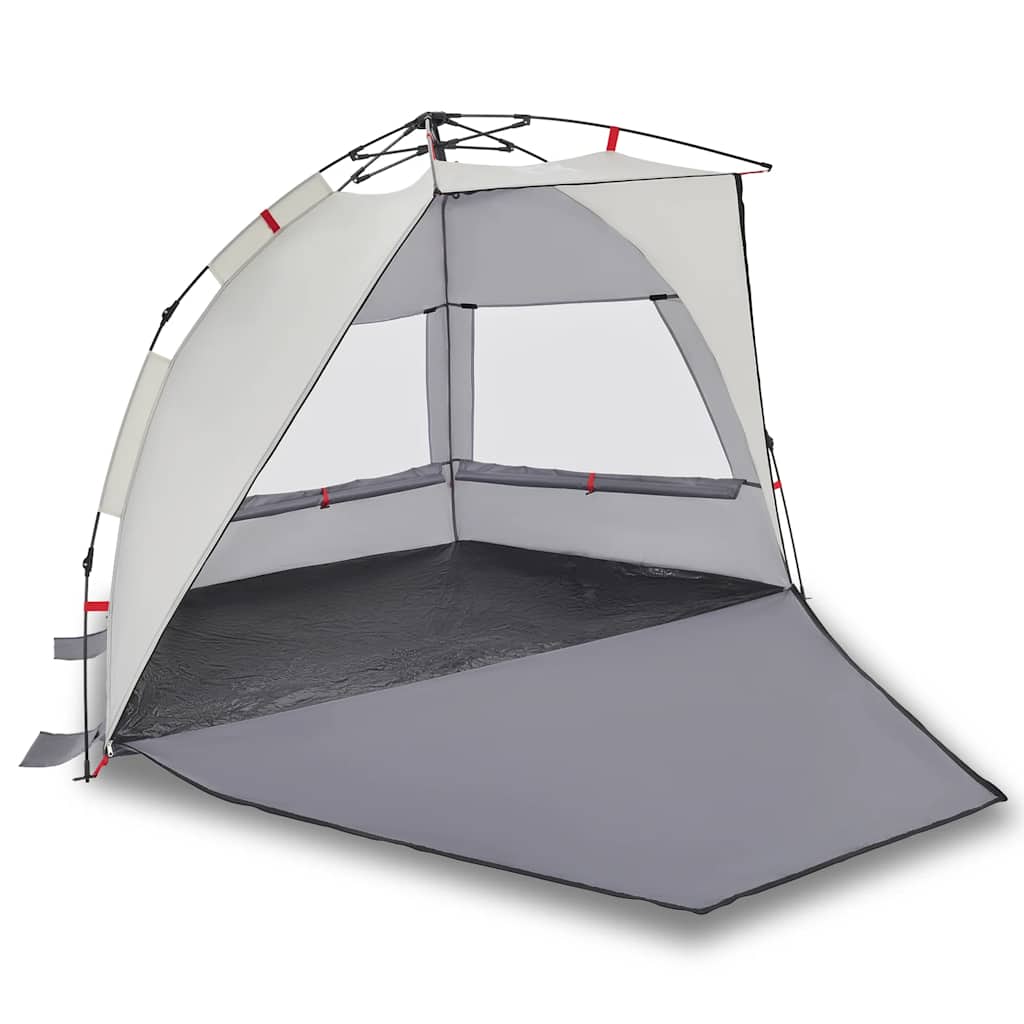 vidaXL Beach Tent 2-Person Grey Quick Release Waterproof 2