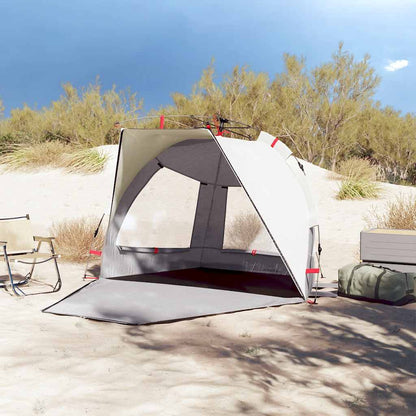 vidaXL Beach Tent 2-Person Grey Quick Release Waterproof 3