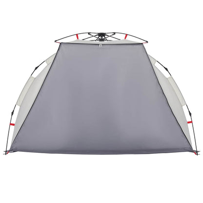 vidaXL Beach Tent 2-Person Grey Quick Release Waterproof 6
