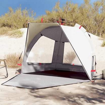 vidaXL Beach Tent 2-Person Grey Quick Release Waterproof 1