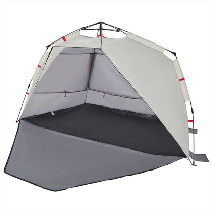 vidaXL Beach Tent 3-Person Grey Quick Release Waterproof 4