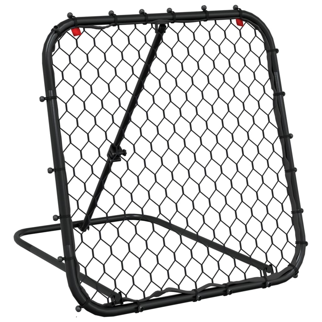vidaXL Football Rebounder Adjustable Black 84x73x60-80 cm Steel 2