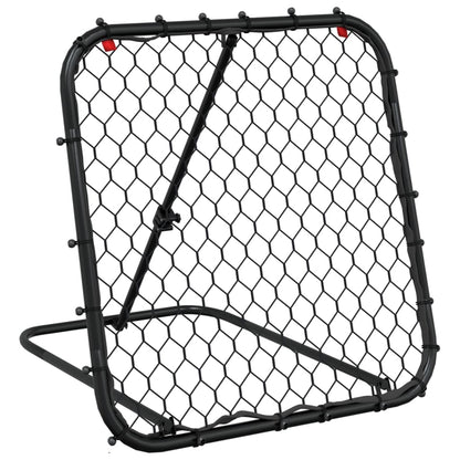 vidaXL Football Rebounder Adjustable Black 84x73x60-80 cm Steel 2