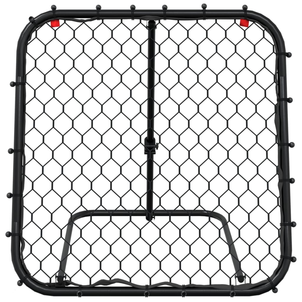 vidaXL Football Rebounder Adjustable Black 84x73x60-80 cm Steel 4