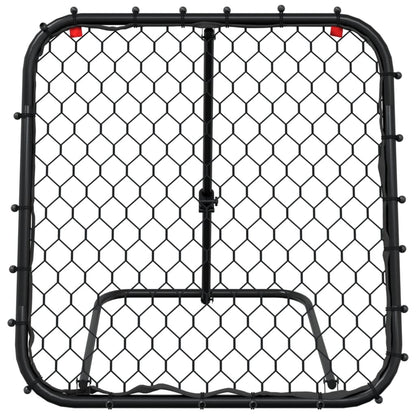 vidaXL Football Rebounder Adjustable Black 84x73x60-80 cm Steel 4
