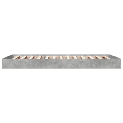 vidaXL Bed Frame without Mattress Concrete Grey 75x190 cm Small Single 5