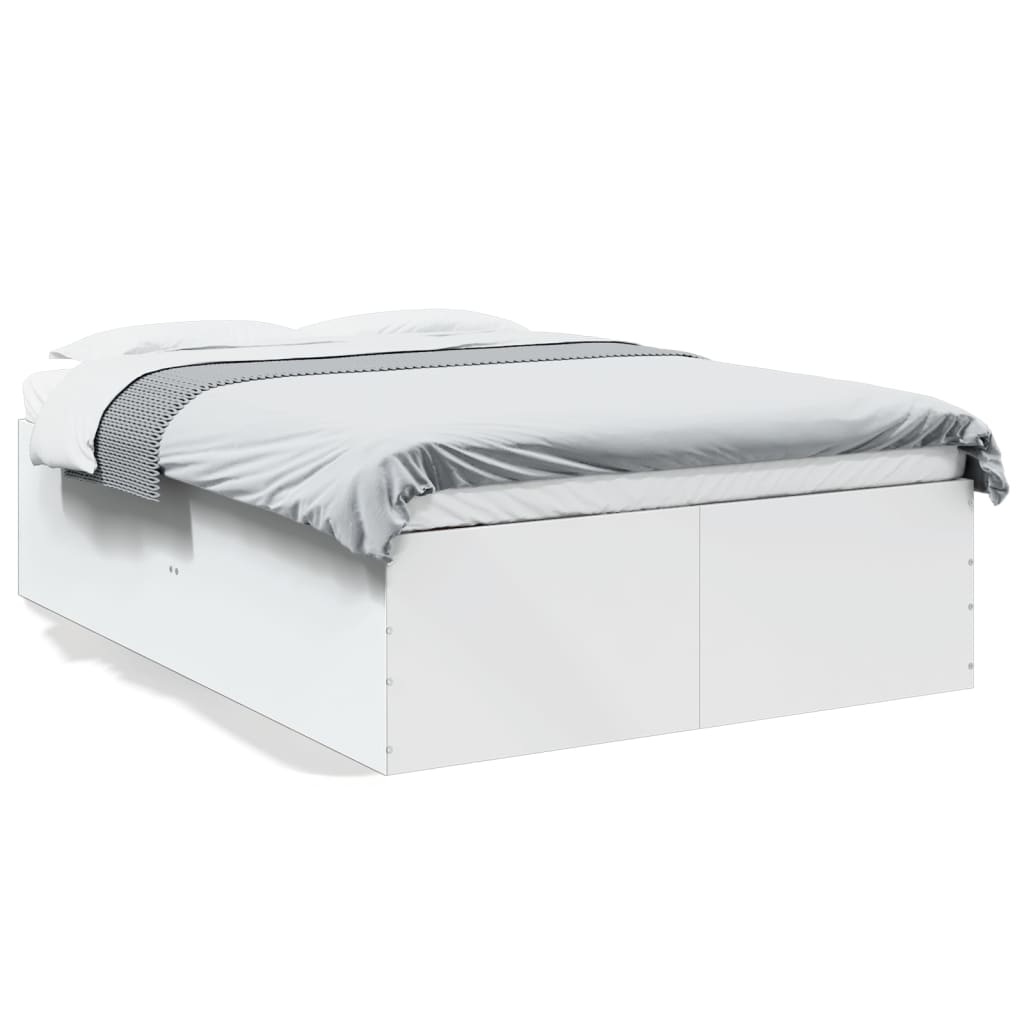 Bed Frame without Mattress 120x200 cm Height 45 cm White