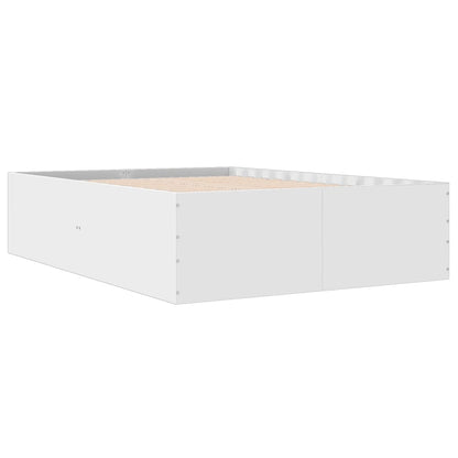 Bed Frame without Mattress 120x200 cm Height 45 cm White