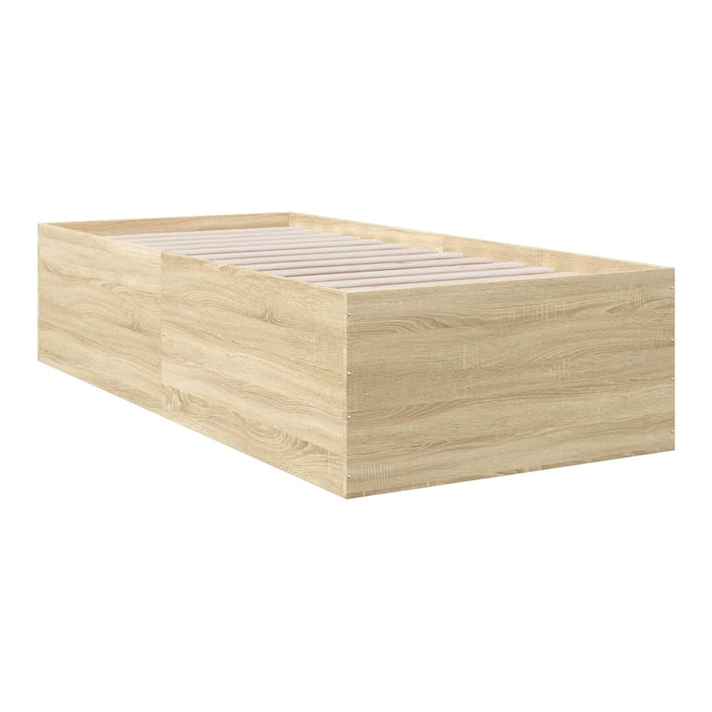 Bed Frame without Mattress 90x190 cm Single Height 45 cm Sonoma oak