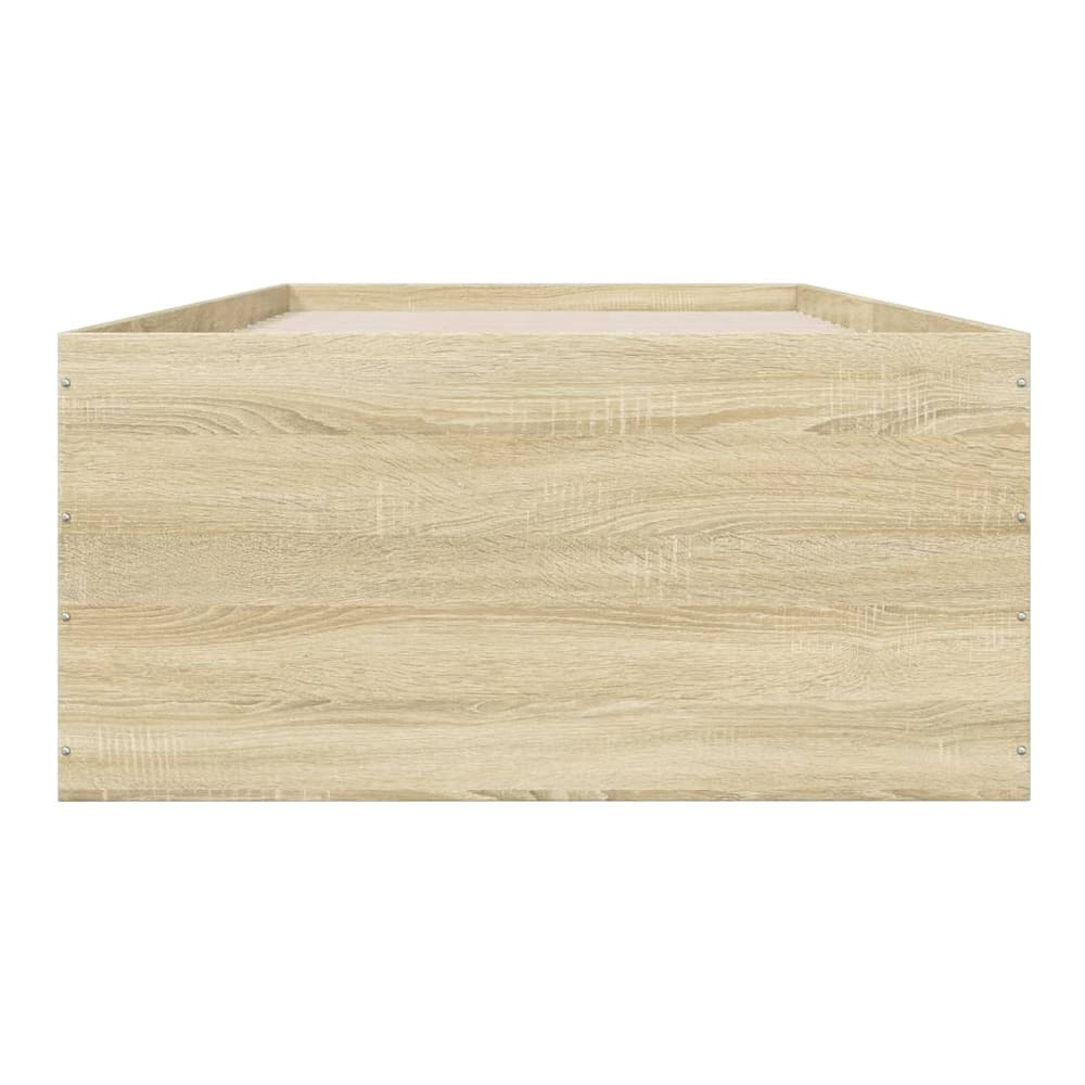 Bed Frame without Mattress 90x190 cm Single Height 45 cm Sonoma oak