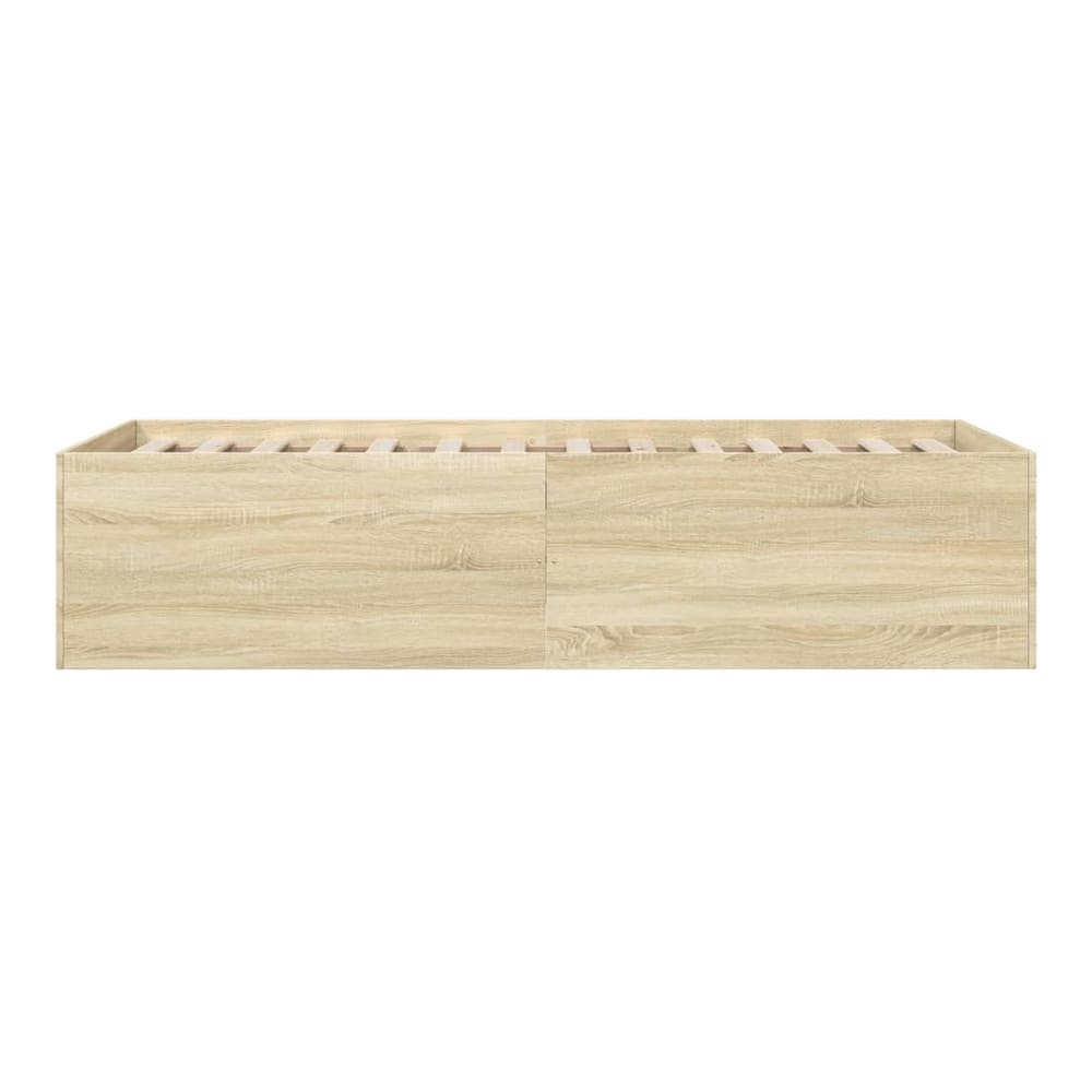 Bed Frame without Mattress 90x190 cm Single Height 45 cm Sonoma oak