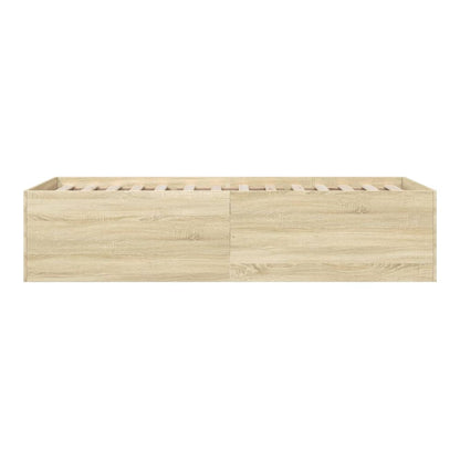 Bed Frame without Mattress 90x190 cm Single Height 45 cm Sonoma oak