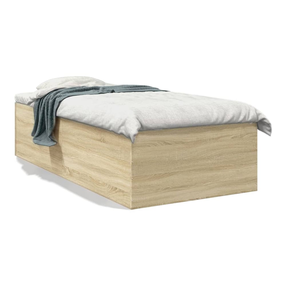 Bed Frame without Mattress Sonoma Oak Single