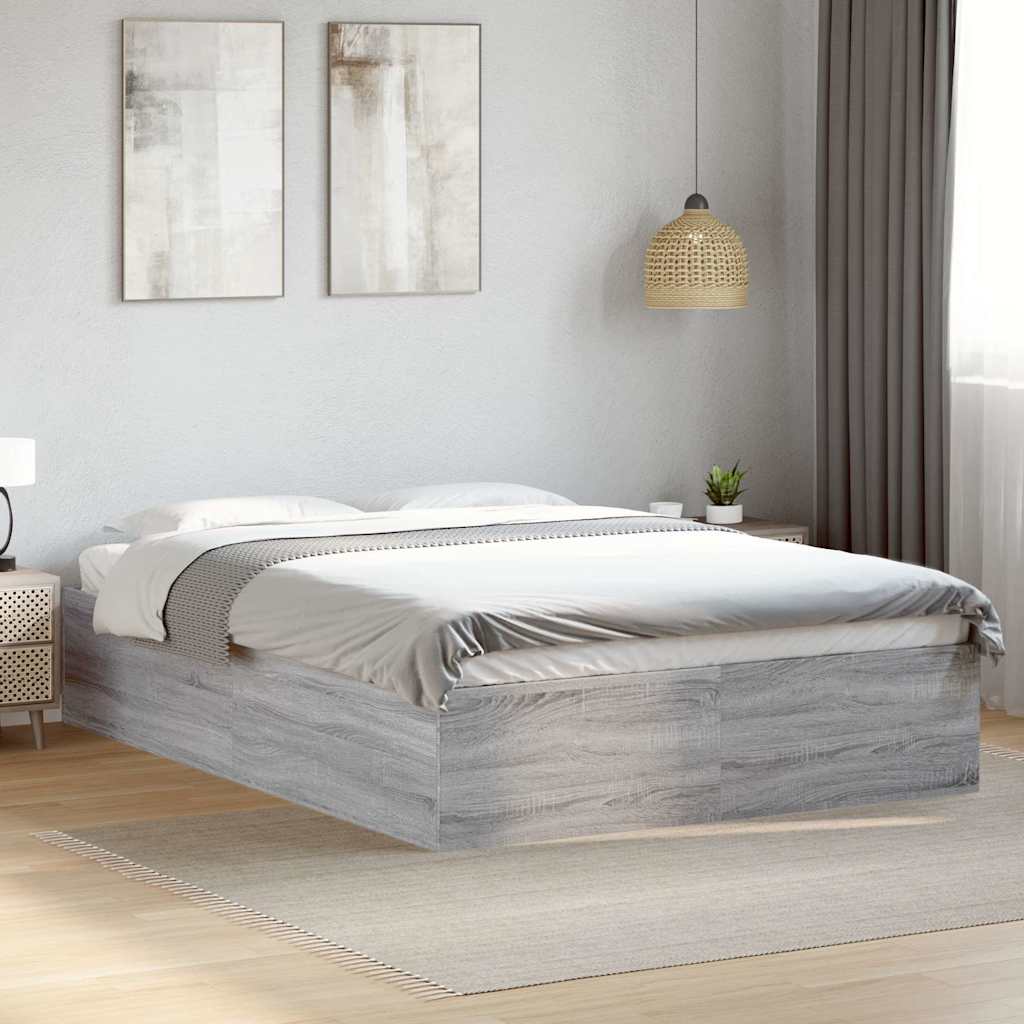 vidaXL Bed Frame without Mattress Length 190 cm Height 35 cm
