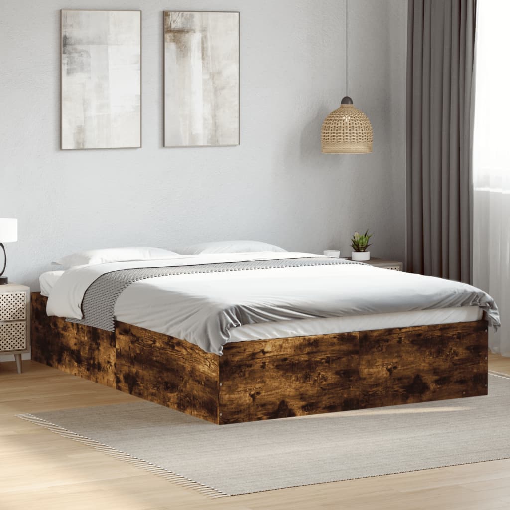 vidaXL Bed Frame without Mattress Length 190 cm Height 35 cm