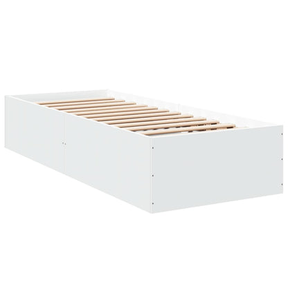 vidaXL Bed Frame without Mattress White 100x200 cm 6