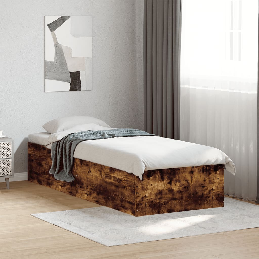vidaXL Bed Frame without Mattress Length 190 cm Height 35 cm