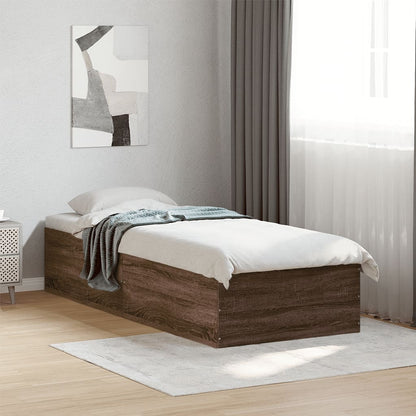 vidaXL Bed Frame without Mattress Length 190 cm Height 35 cm