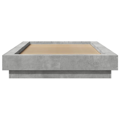 vidaXL Bed Frame without Mattress Concrete Grey 90x190 cm Single 4