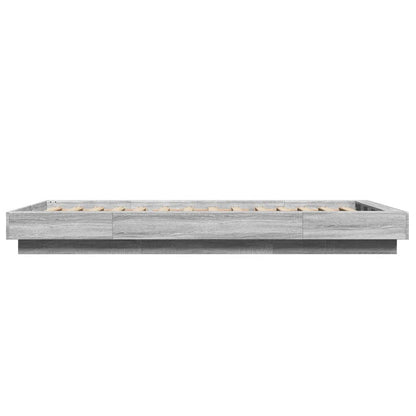 vidaXL Bed Frame without Mattress Grey Sonoma 75x190 cm Small Single 5
