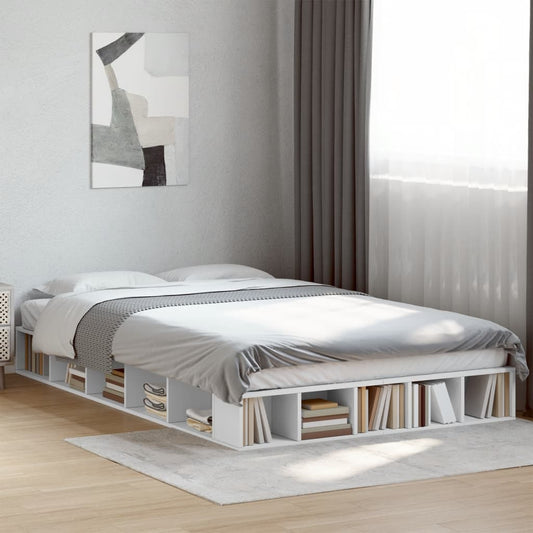 Bed Frame without Mattress 120x200 cm White