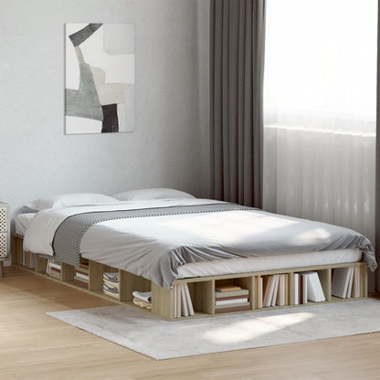 Bed Frame without Mattress 120x200 cm Sonoma oak