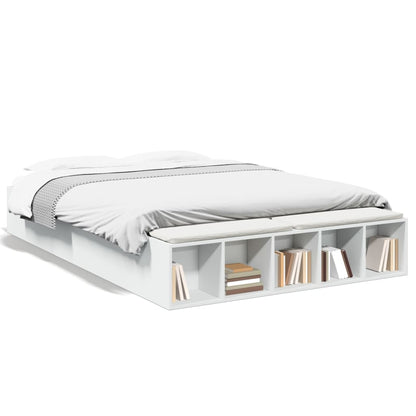 Bed Frame without Mattress 150x200 cm White
