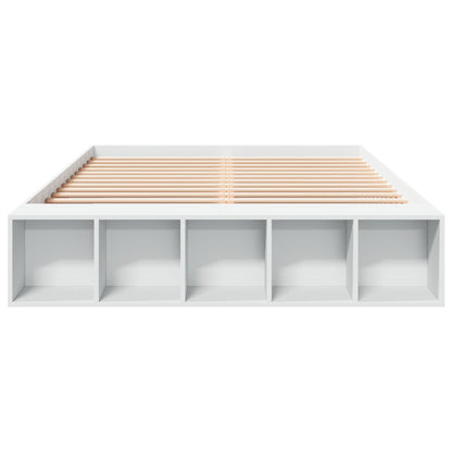 Bed Frame without Mattress 150x200 cm White
