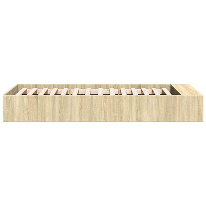 vidaXL Bed Frame without Mattress Sonoma Oak 90x200 cm 6