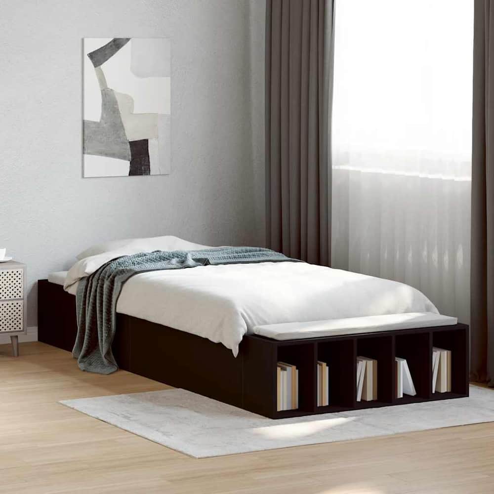Bed Frame without Mattress 90x190 cm Black