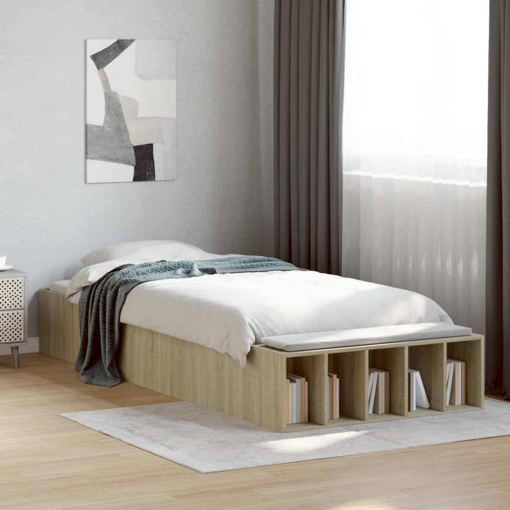 Bed Frame without Mattress 90x190 cm Sonoma oak