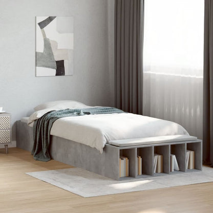 Bed Frame without Mattress 90x190 cm Concrete grey