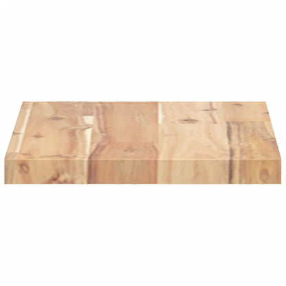 vidaXL Floating Shelves 3 pcs 60x20x2 cm Untreated Solid Wood Acacia 5