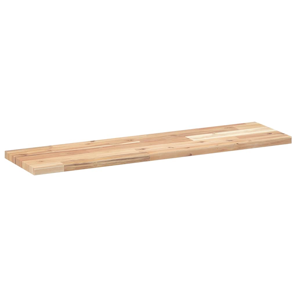 vidaXL Floating Shelves 3 pcs 80x20x2 cm Untreated Solid Wood Acacia 6
