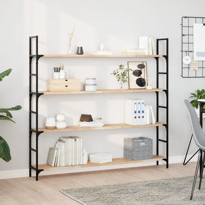 vidaXL Floating Shelves Untreated Solid Wood Acacia Natural Height 2 cm Depth 20 cm