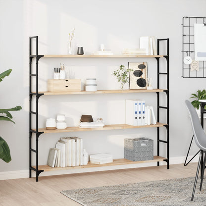 vidaXL Floating Shelves Untreated Solid Wood Acacia Natural Height 2 cm Depth 20 cm
