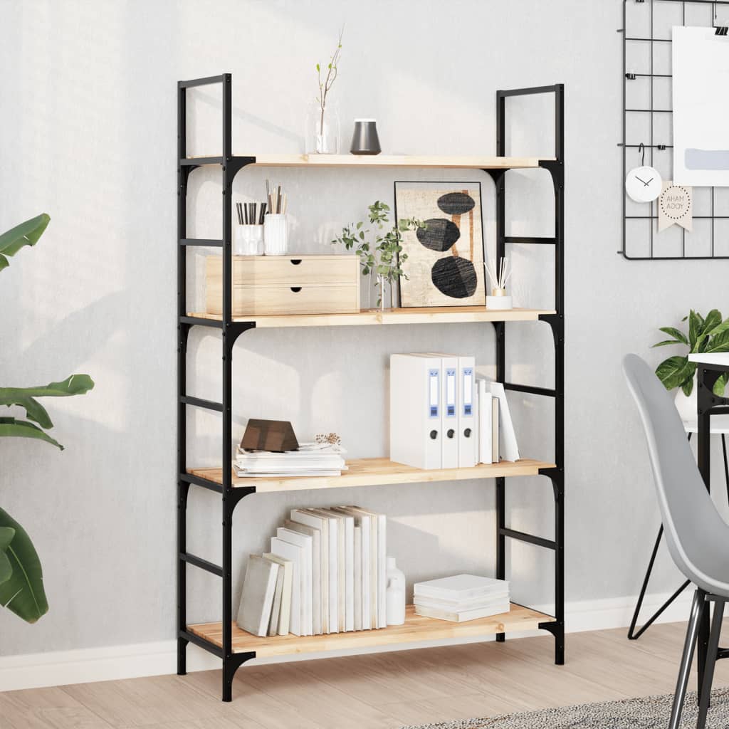 vidaXL Floating Shelves 2 pcs 100x30x2 cm Untreated Solid Wood Acacia 1