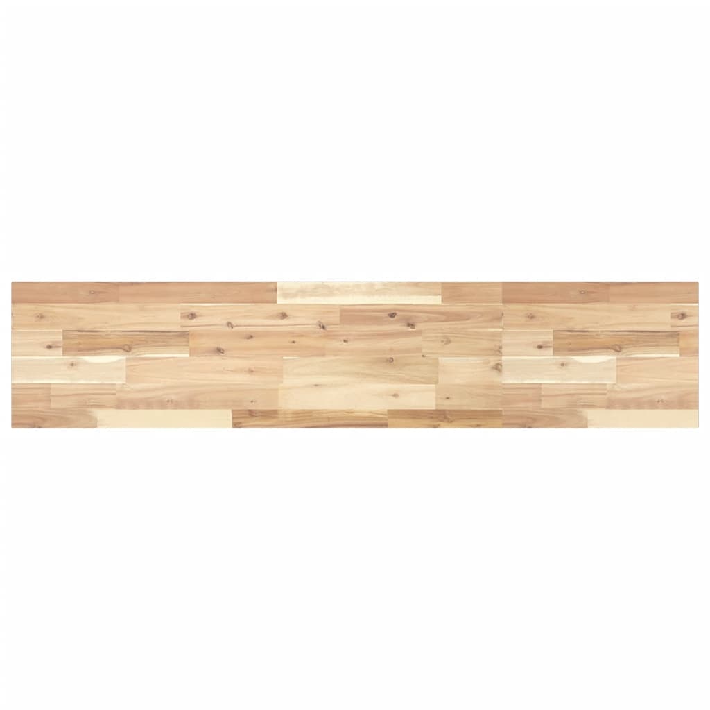 vidaXL Floating Shelf 120x30x2 cm Untreated Solid Wood Acacia 2
