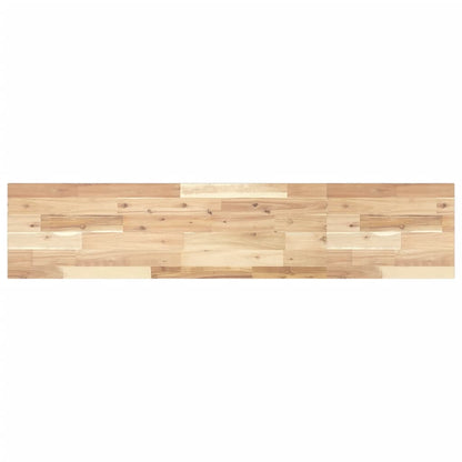 vidaXL Floating Shelf 120x30x2 cm Untreated Solid Wood Acacia 2