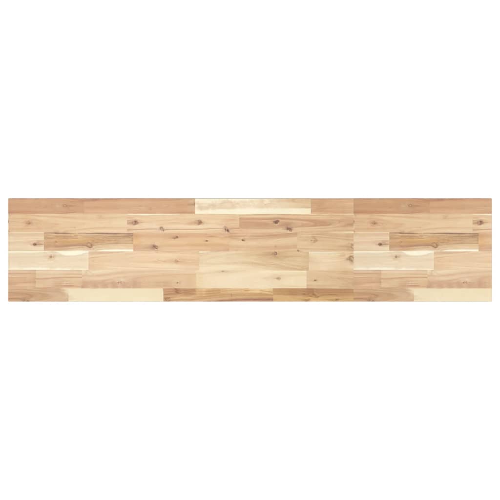 vidaXL Floating Shelf 160x30x2 cm Untreated Solid Wood Acacia 2